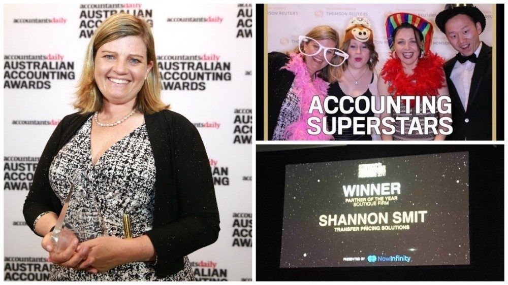Transfer Pricing Solutions wins Accounting Awards 2016, Partner of the Year - Boutique Firm